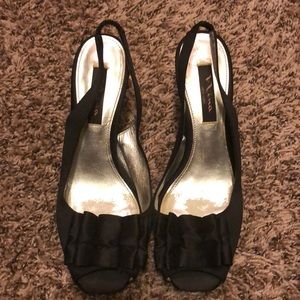 Nina Black Bow Heels